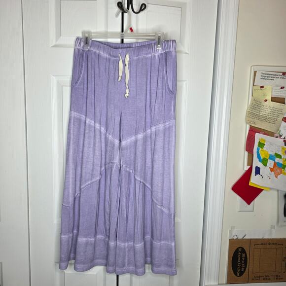 POL Ultra Soft Wide Leg Lavender Palazzo Pants Sz M/L NWT - Picture 5 of 9